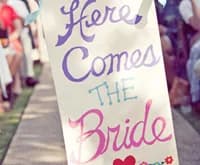 Flower girl inspiration | DIY wedding sign