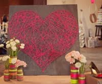 Rustic Décor Inspiration | DIY Giant String Heart