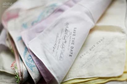 Save the Date handkerchief