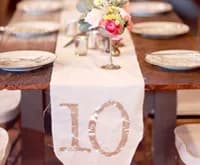 Stylish Wedding Table Numbers