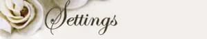 Settings Wedding Decor Hire